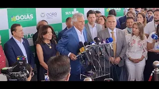 Caiado inaugura CORA em seu aniversário